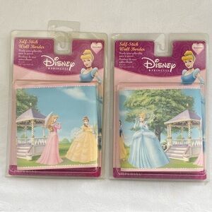 Disney Princess Self-Stick Wall Border NEW 5” x 15’ two packages